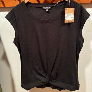 Toad&Co. Lightweight Black Knotted Tee